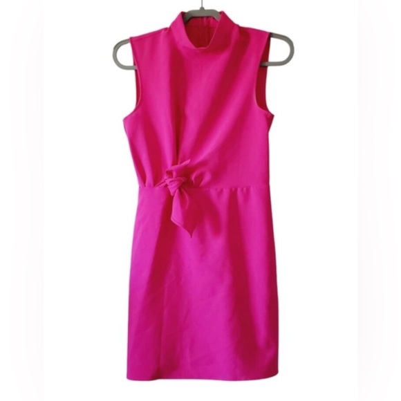 MANGO - Fushia Sleeveless Dress - Picture 2 of 6